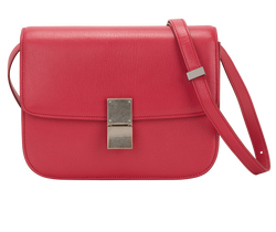 Classic Box Bag, Leather, Pink, MII, DB, 3*